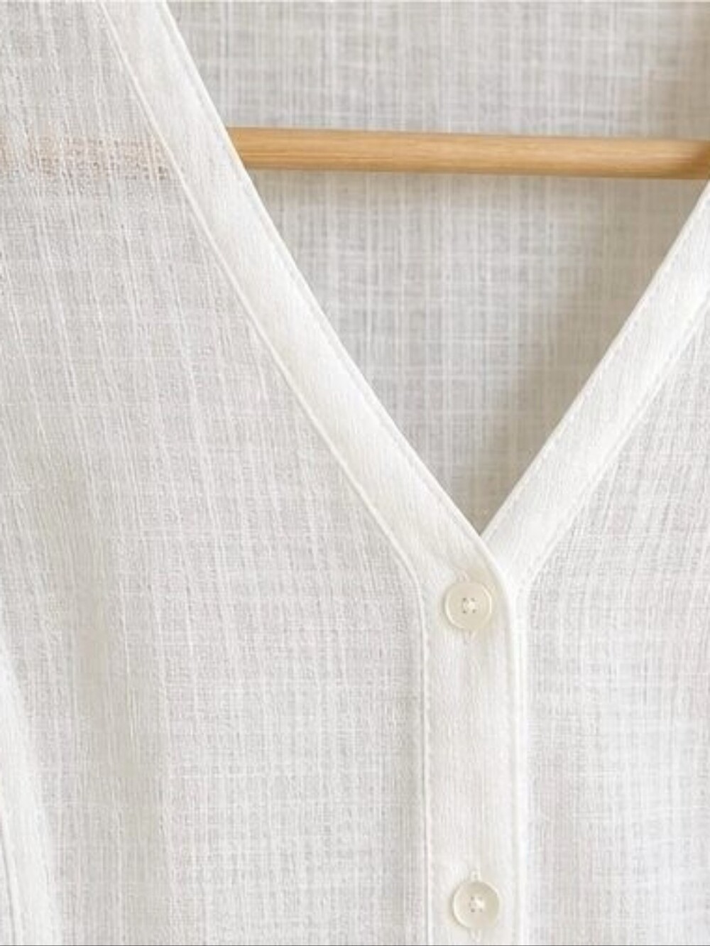 White Smocked Top - Picture 4 of 6